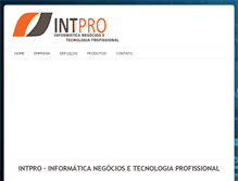 Tablet Screenshot of intpro.com.br